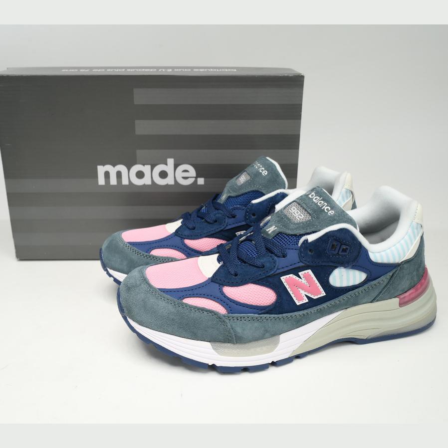 New Balance 992 Blue Green Pink Sneakers      M992NT  - FashionPlug