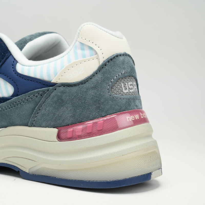 New Balance 992 Blue Green Pink Sneakers      M992NT  - FashionPlug