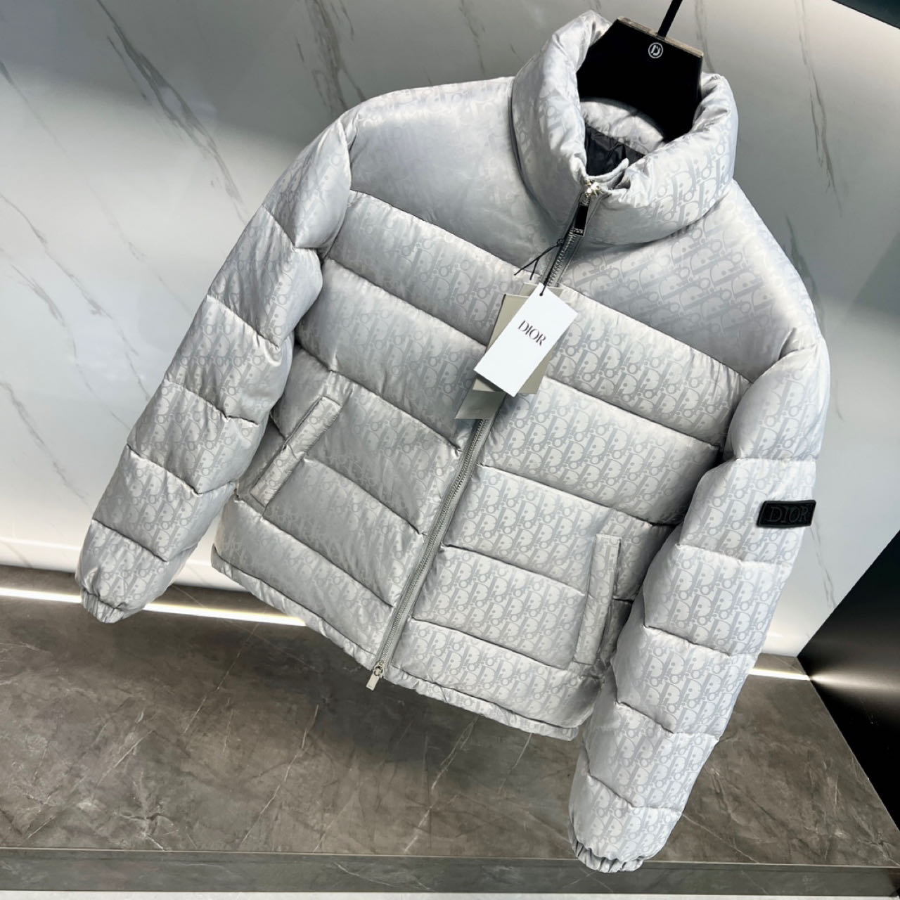Dior Oblique Short Down Jacket - FashionPlug