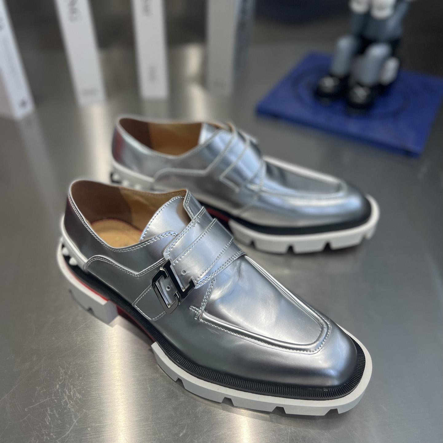Christian Louboutin Our Georges Monk Strap Oxford - FashionPlug