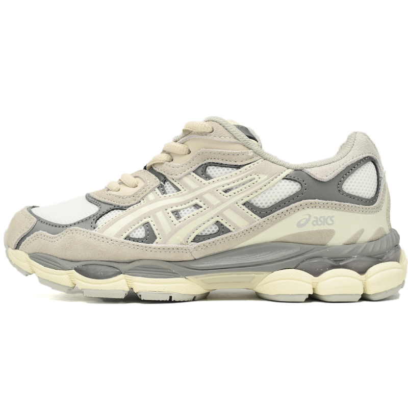 AsicsGEL-NYC Rice White Gray Sneakers           1201A789  - FashionPlug