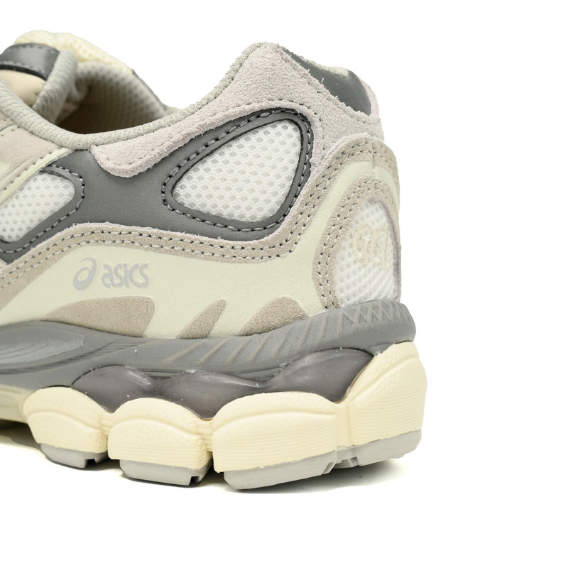 AsicsGEL-NYC Rice White Gray Sneakers           1201A789  - FashionPlug