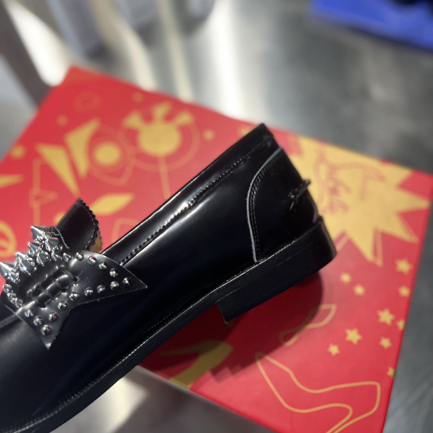 Christian Louboutin No Penny Spikes Loafers - FashionPlug