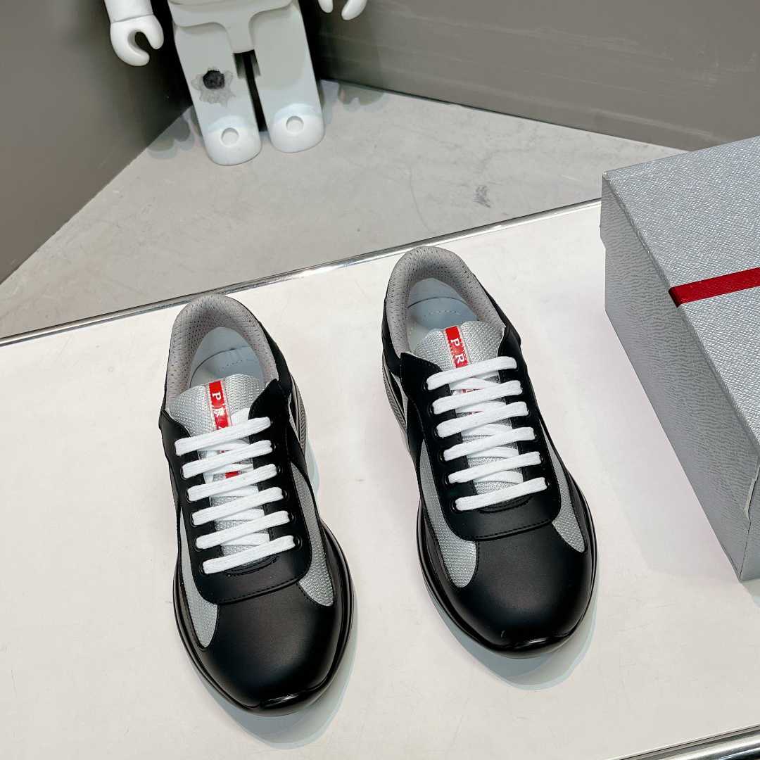 Prada America's Cup Soft Rubber And Bike Fabric Sneakers - FashionPlug