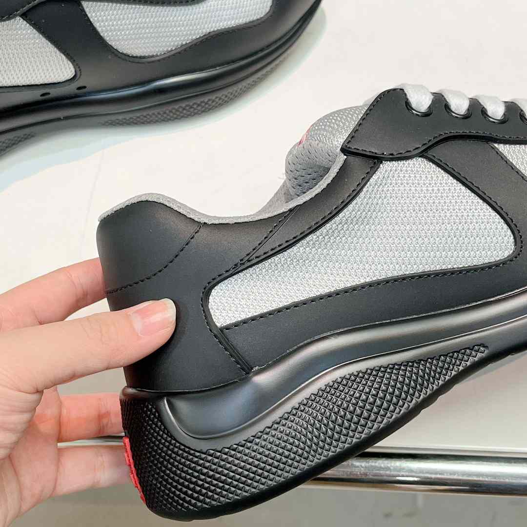 Prada America's Cup Soft Rubber And Bike Fabric Sneakers - FashionPlug