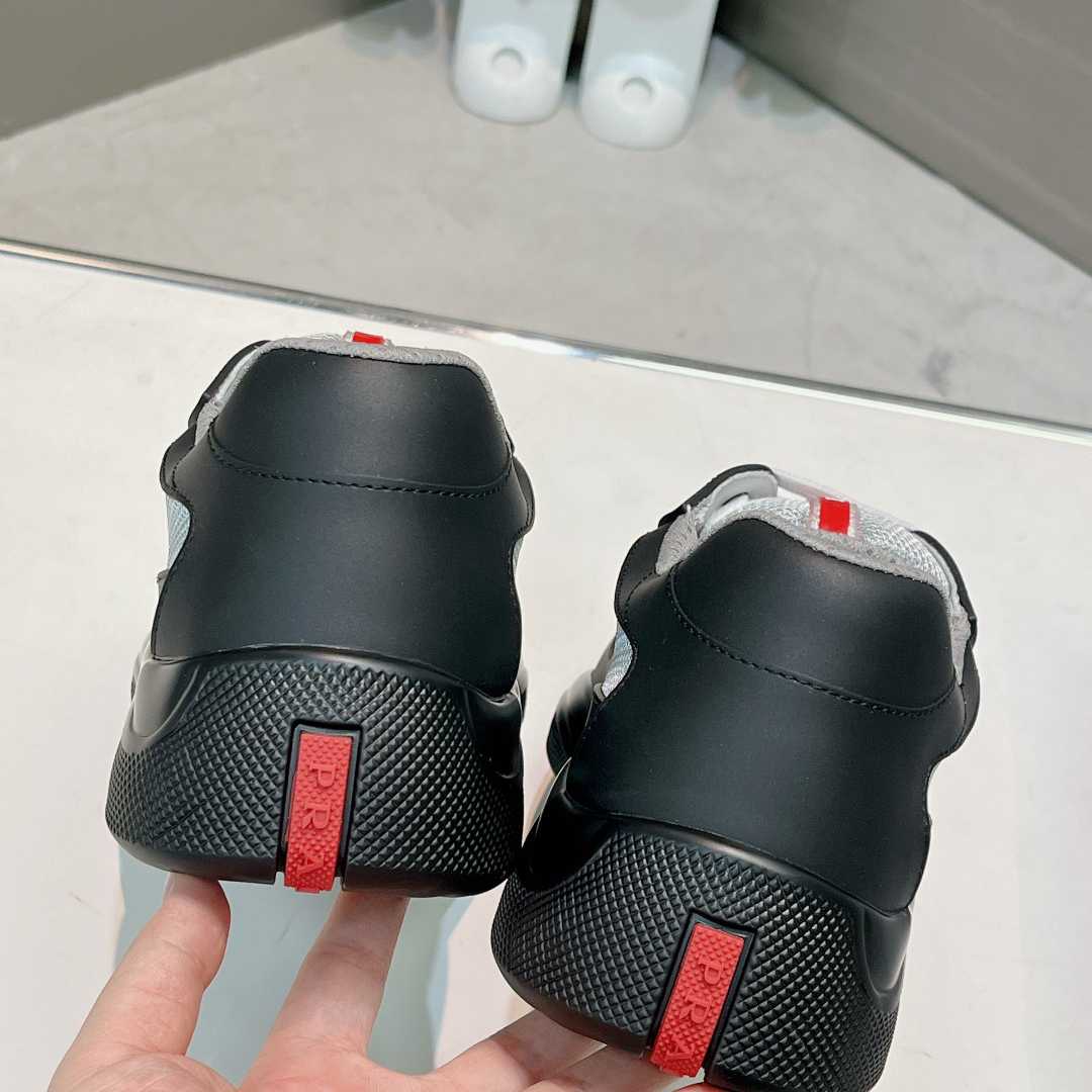 Prada America's Cup Soft Rubber And Bike Fabric Sneakers - FashionPlug