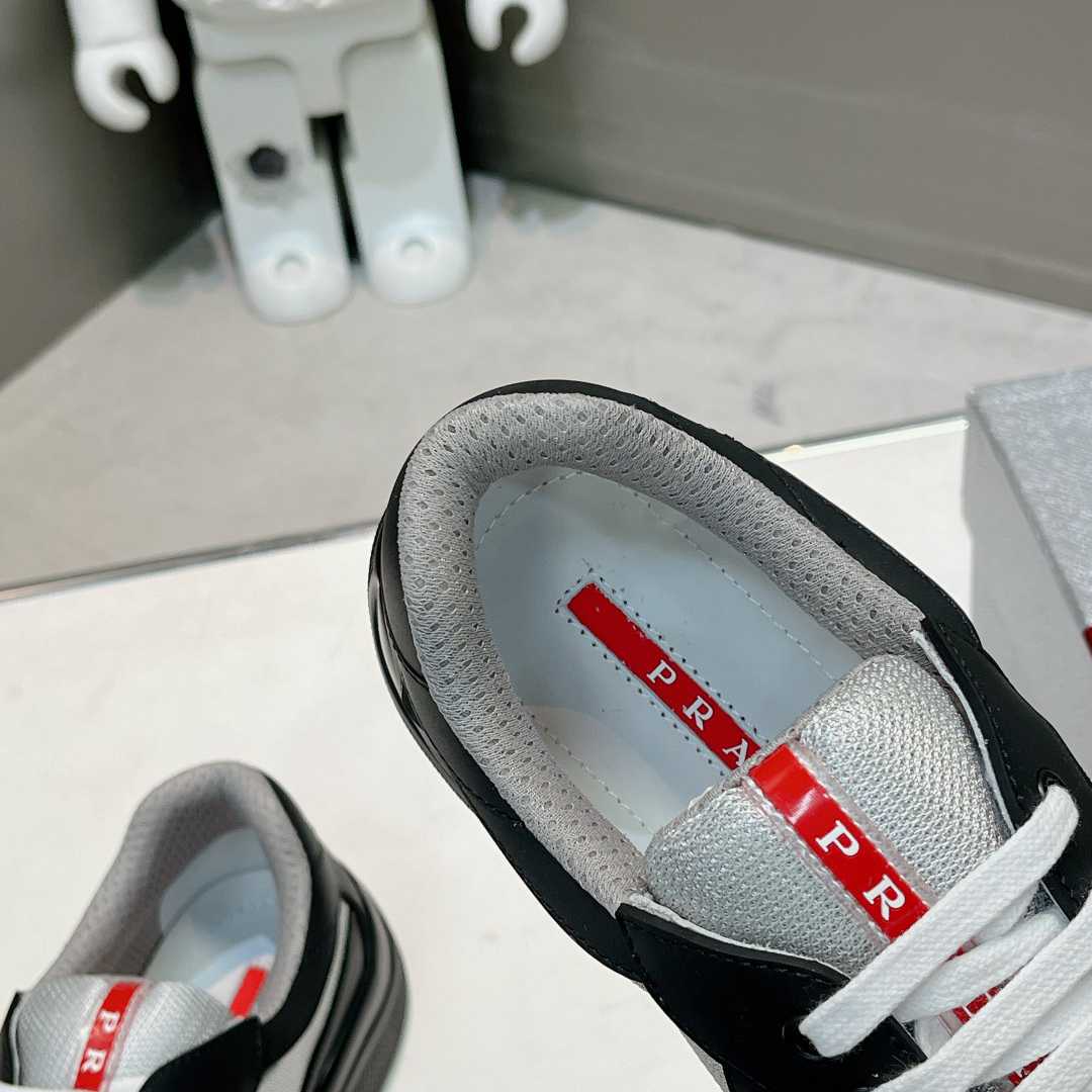 Prada America's Cup Soft Rubber And Bike Fabric Sneakers - FashionPlug