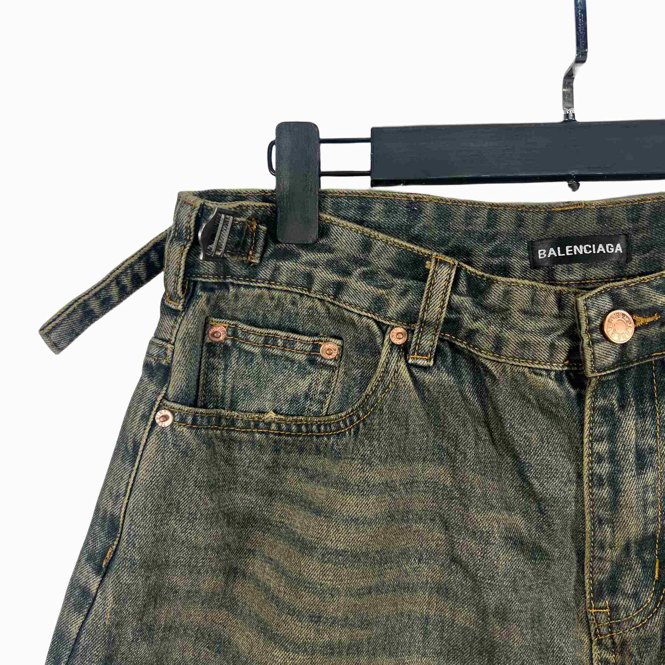 Balenciaga Denim Shorts - FashionPlug