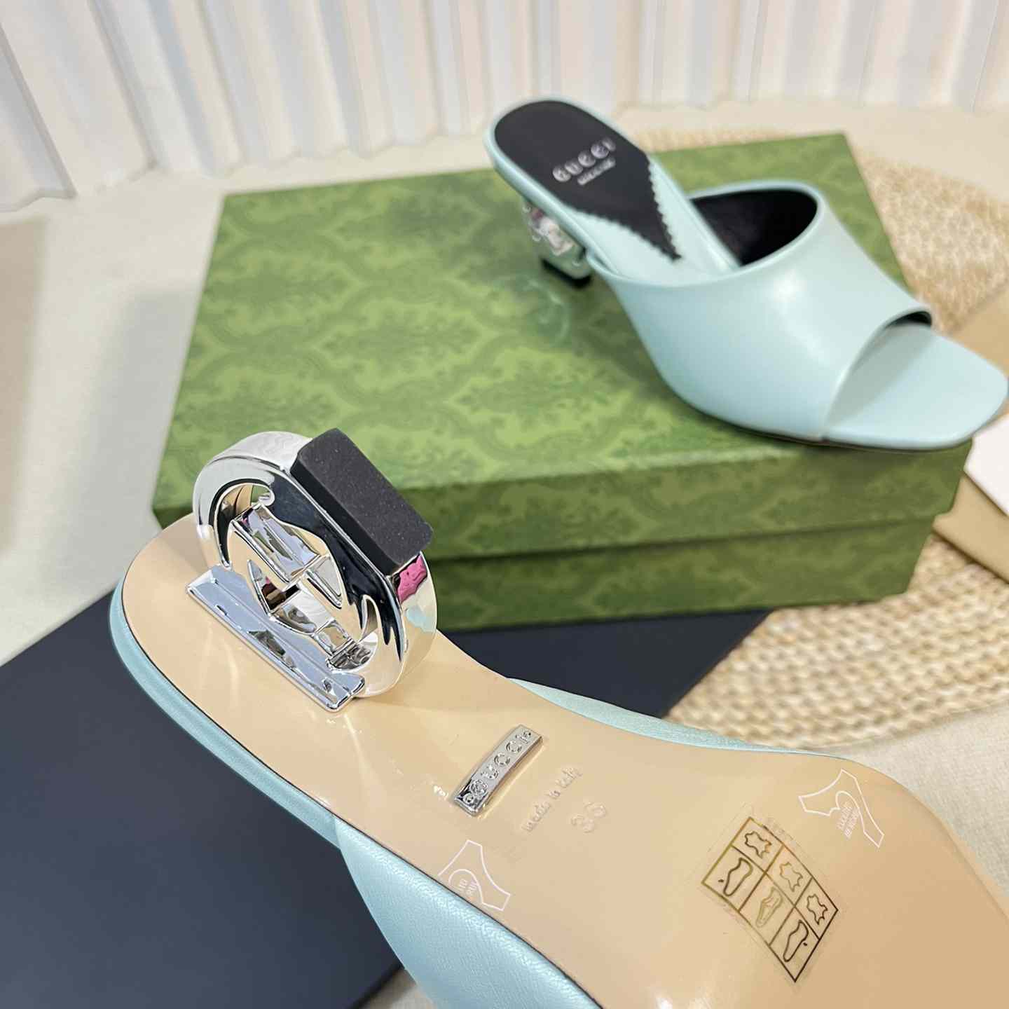 Gucci Women's Interlocking G Heel Sandal - FashionPlug