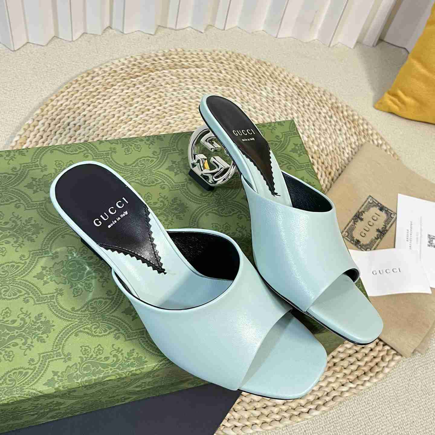 Gucci Women's Interlocking G Heel Sandal - FashionPlug