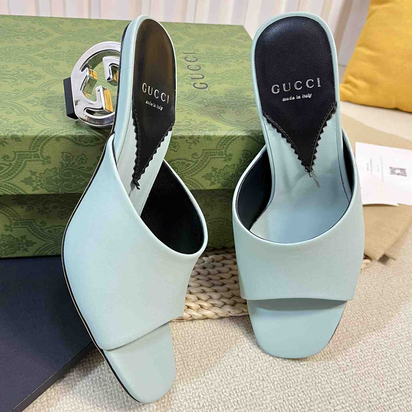 Gucci Women's Interlocking G Heel Sandal - FashionPlug