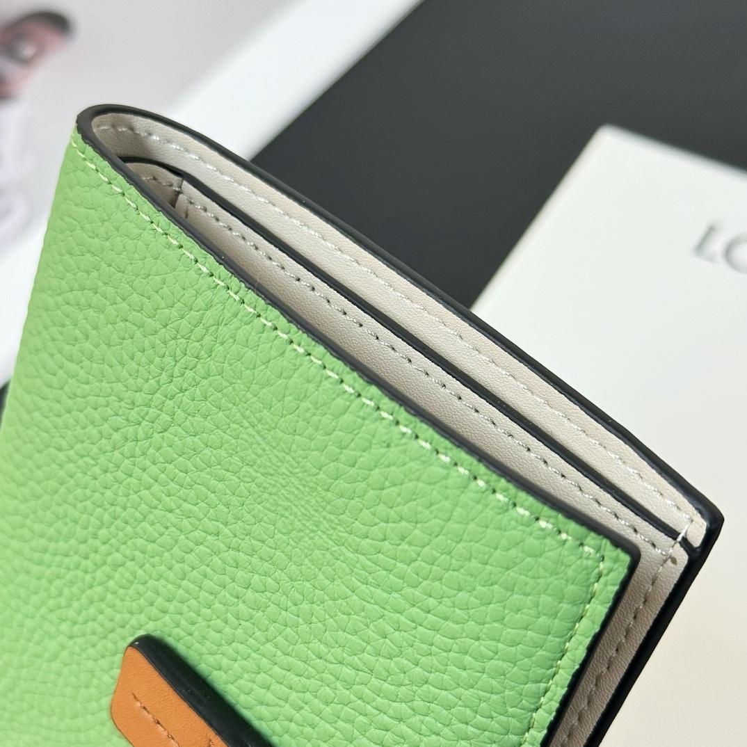 Loewe Medium Vertical Grained-Leather Wallet(14×11cm) - FashionPlug