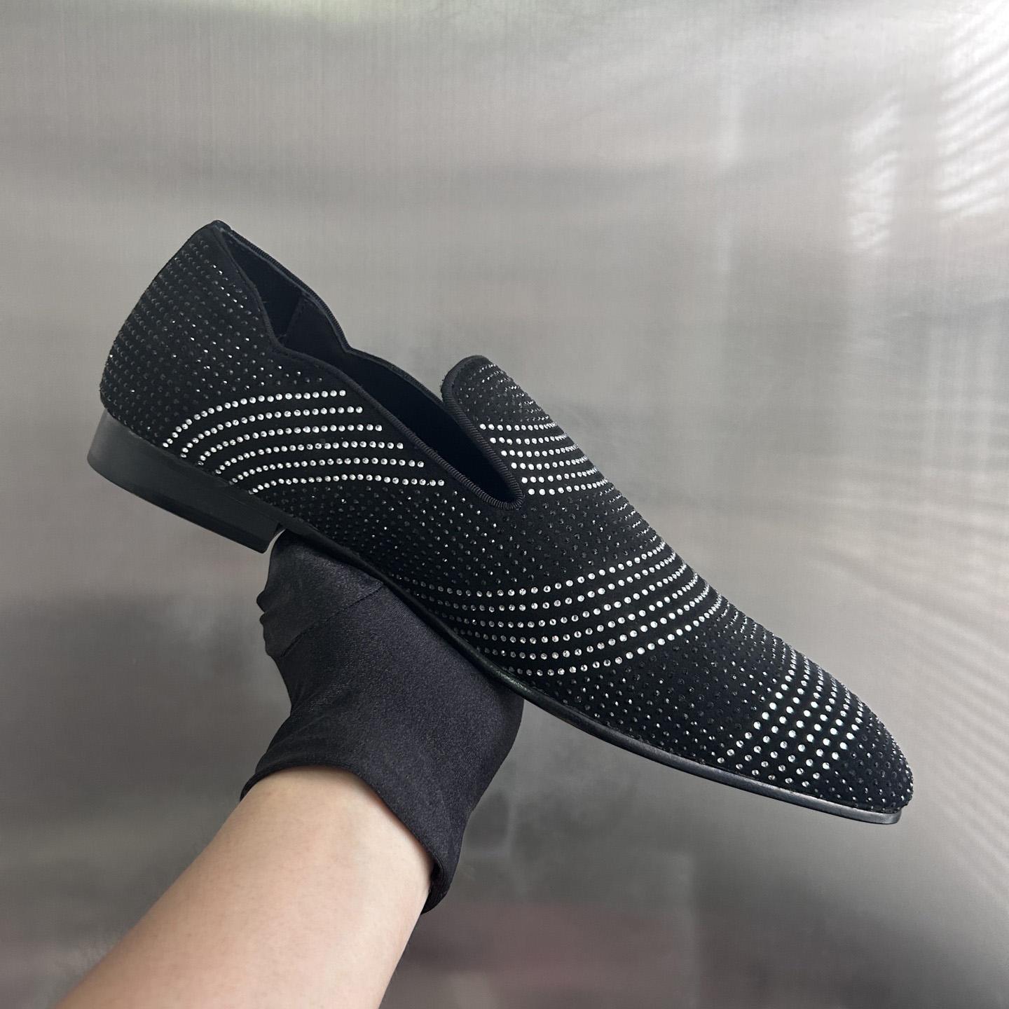 Christian Louboutin Dandy Chick Orlato Velvet Loafers - FashionPlug