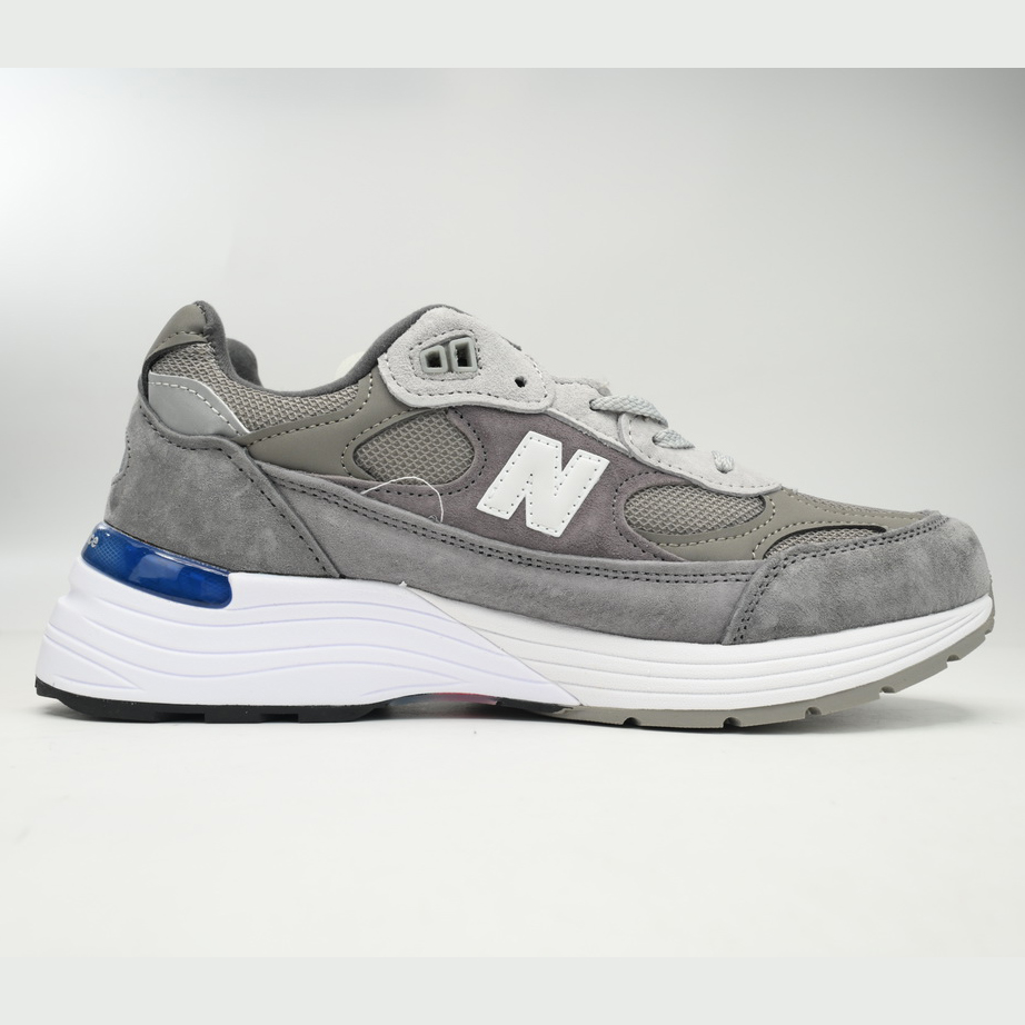 New Balance 992 Grey Blue Sneakers      M992AG  - FashionPlug