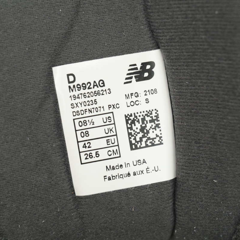 New Balance 992 Grey Blue Sneakers      M992AG  - FashionPlug