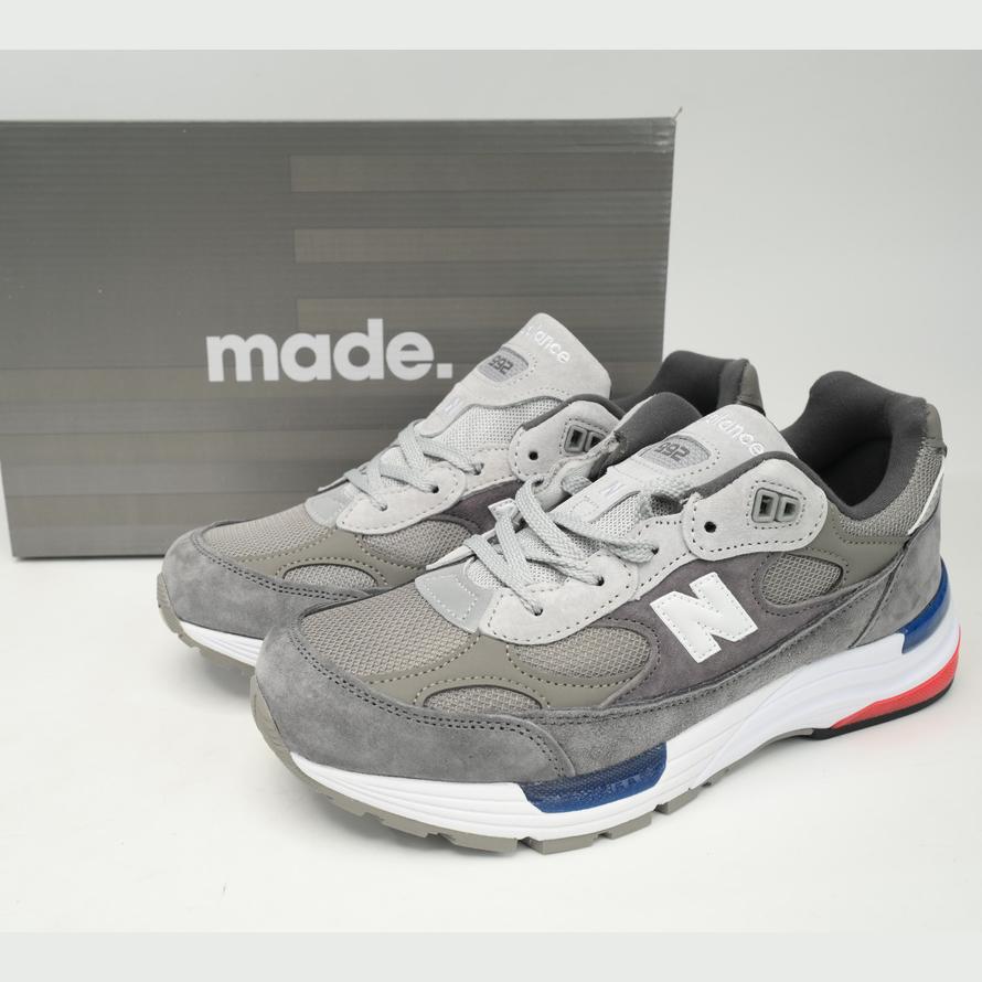 New Balance 992 Grey Blue Sneakers      M992AG  - FashionPlug