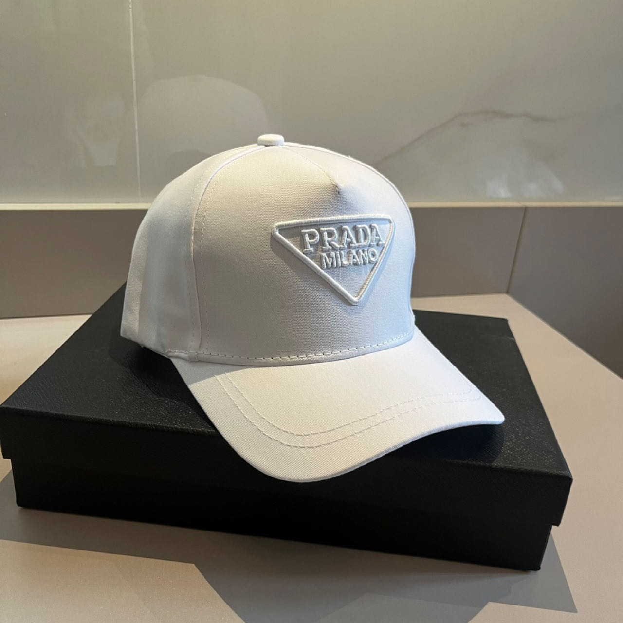 Prada Logo-patch Baseball Cap - FashionPlug