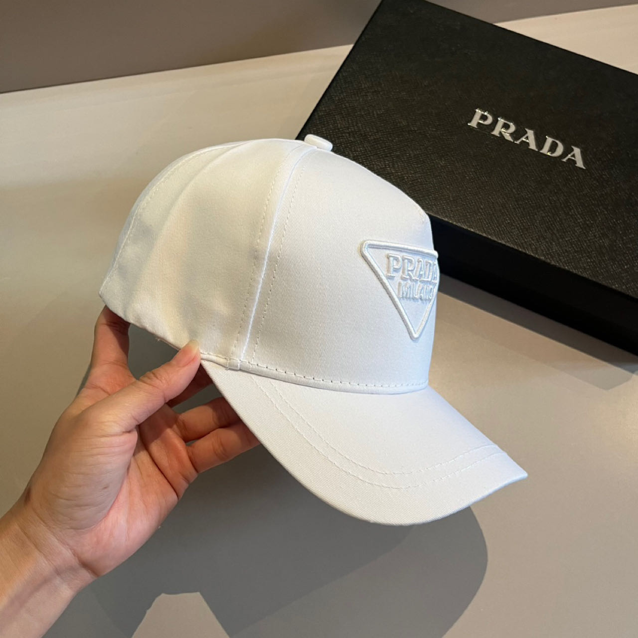 Prada Logo-patch Baseball Cap - FashionPlug
