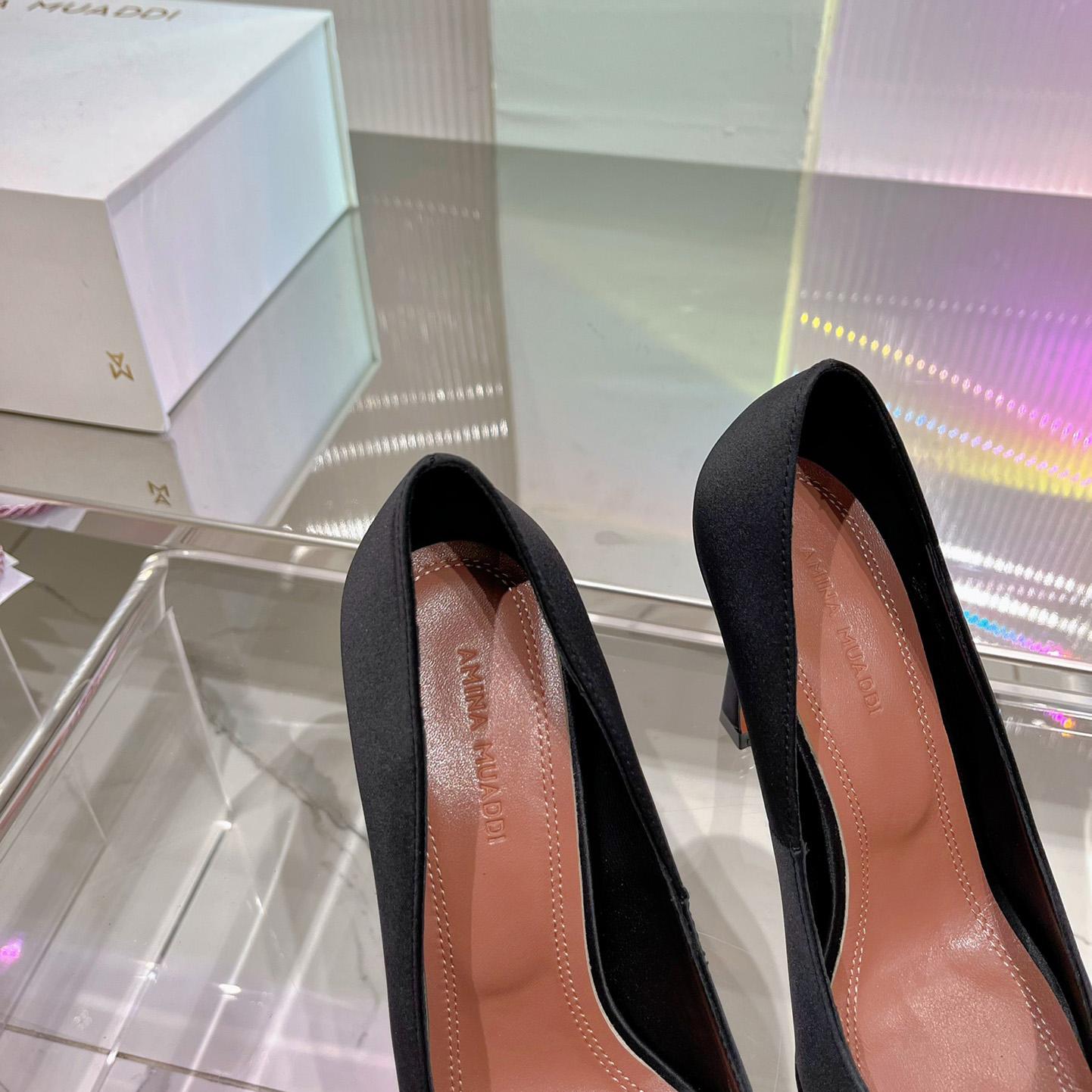 Amina Muaddi Camelia 95mm Crystal Pumps - FashionPlug