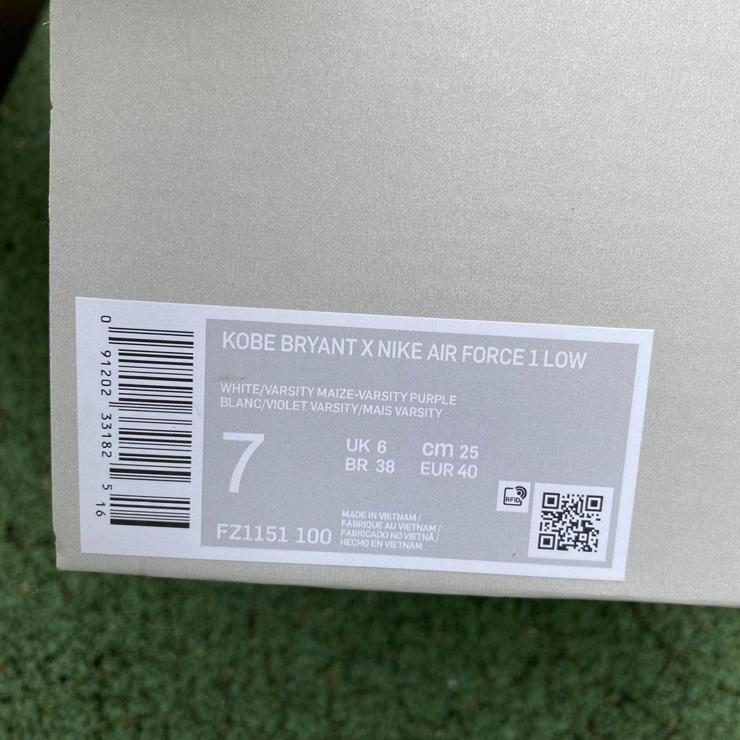Kobe Bryant x Nike Air Force 1 Low Retro Sneaker     FZ1151-111 - FashionPlug