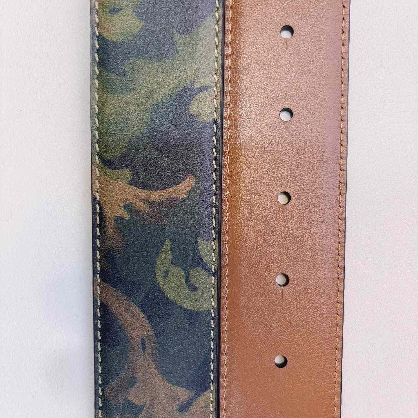 Versace La Medusa Logo-buckle Barocco-print Belt   40mm - FashionPlug