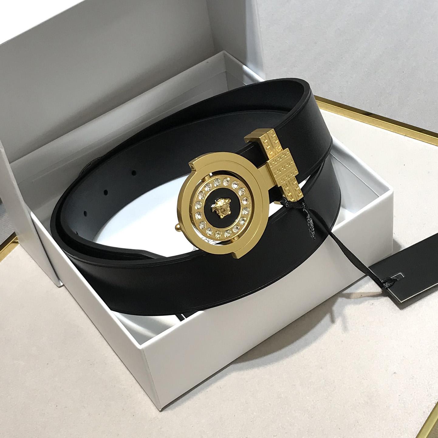 Versace Leather Belt   35mm - FashionPlug