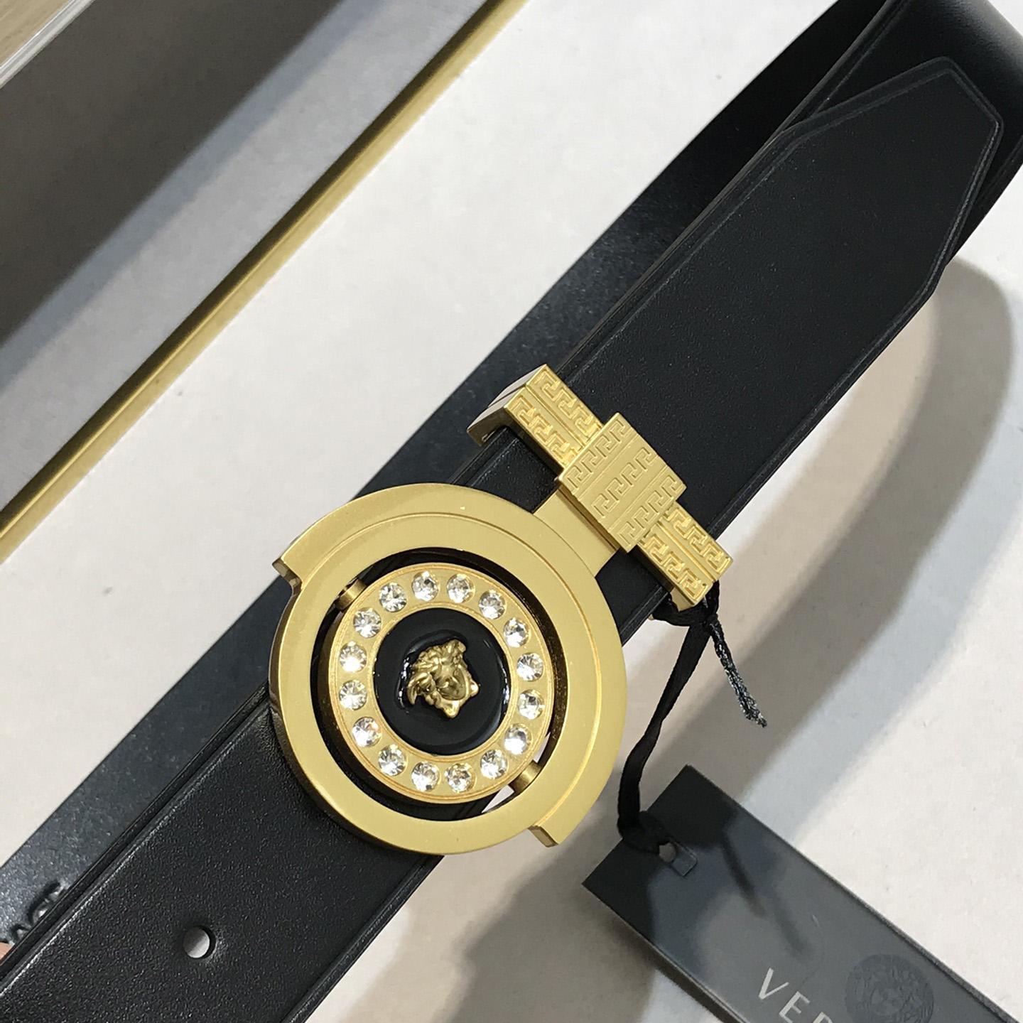 Versace Leather Belt   35mm - FashionPlug