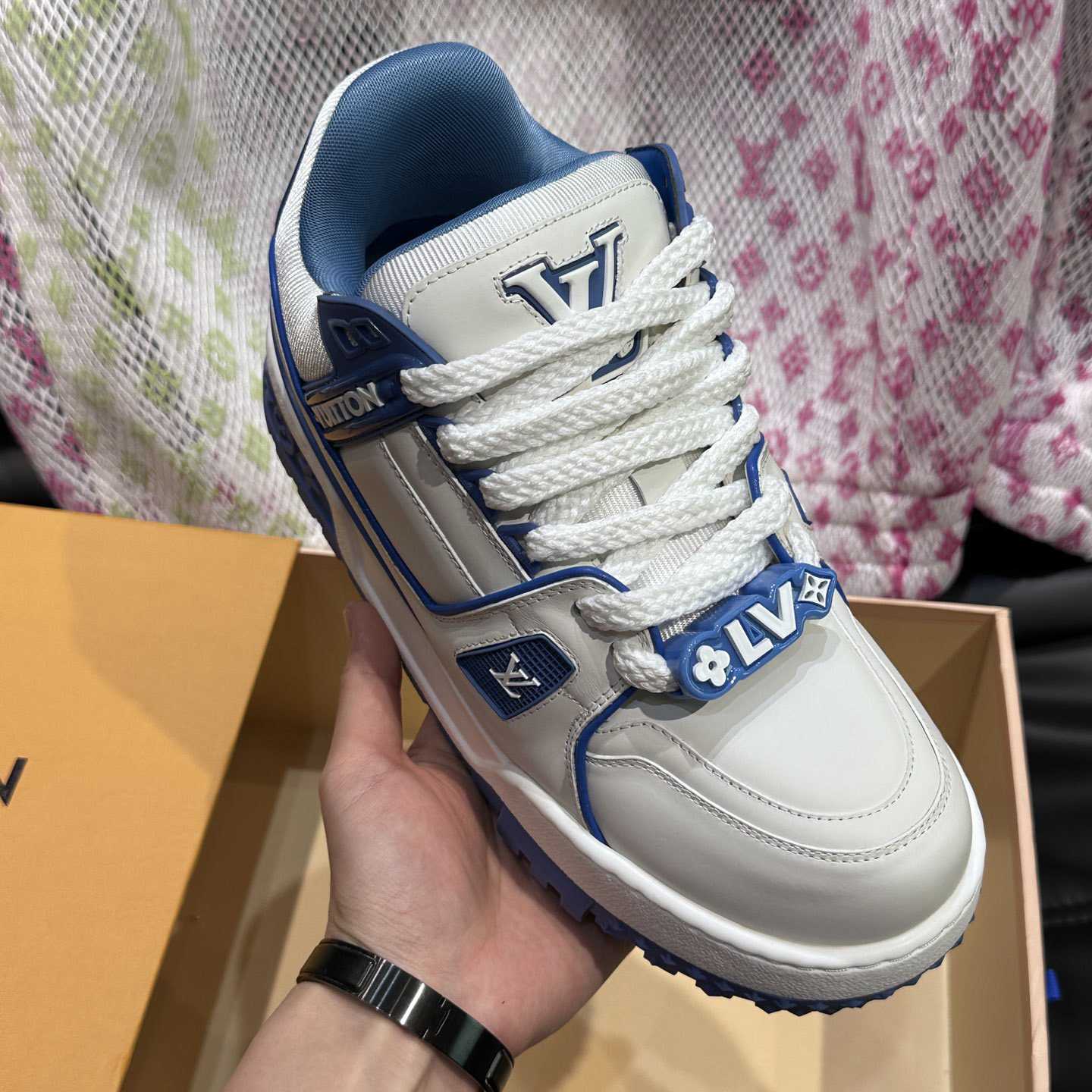 Louis Vuitton LV Trainer Maxi Sneaker   1ACRLE - FashionPlug