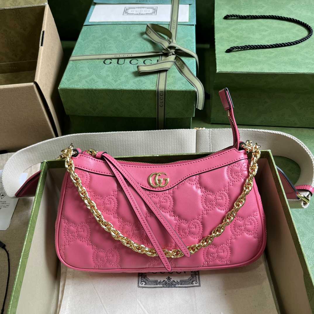 Gucci GG Matelassé Handbag(25-15-8cm) - FashionPlug