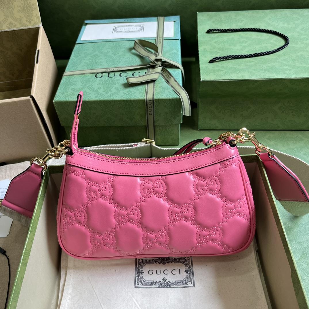 Gucci GG Matelassé Handbag(25-15-8cm) - FashionPlug