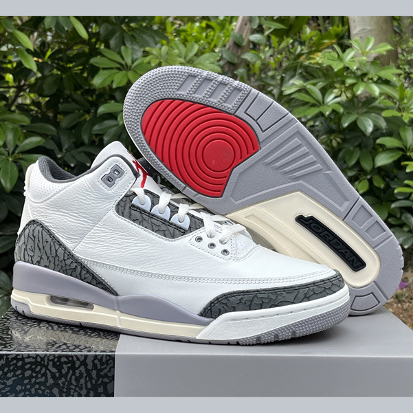 Air Jordan 3 “Cement Grey” Basketball Shoes      CT8532-106 - FashionPlug