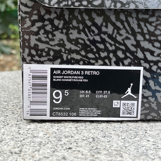 Air Jordan 3 “Cement Grey” Basketball Shoes      CT8532-106 - FashionPlug
