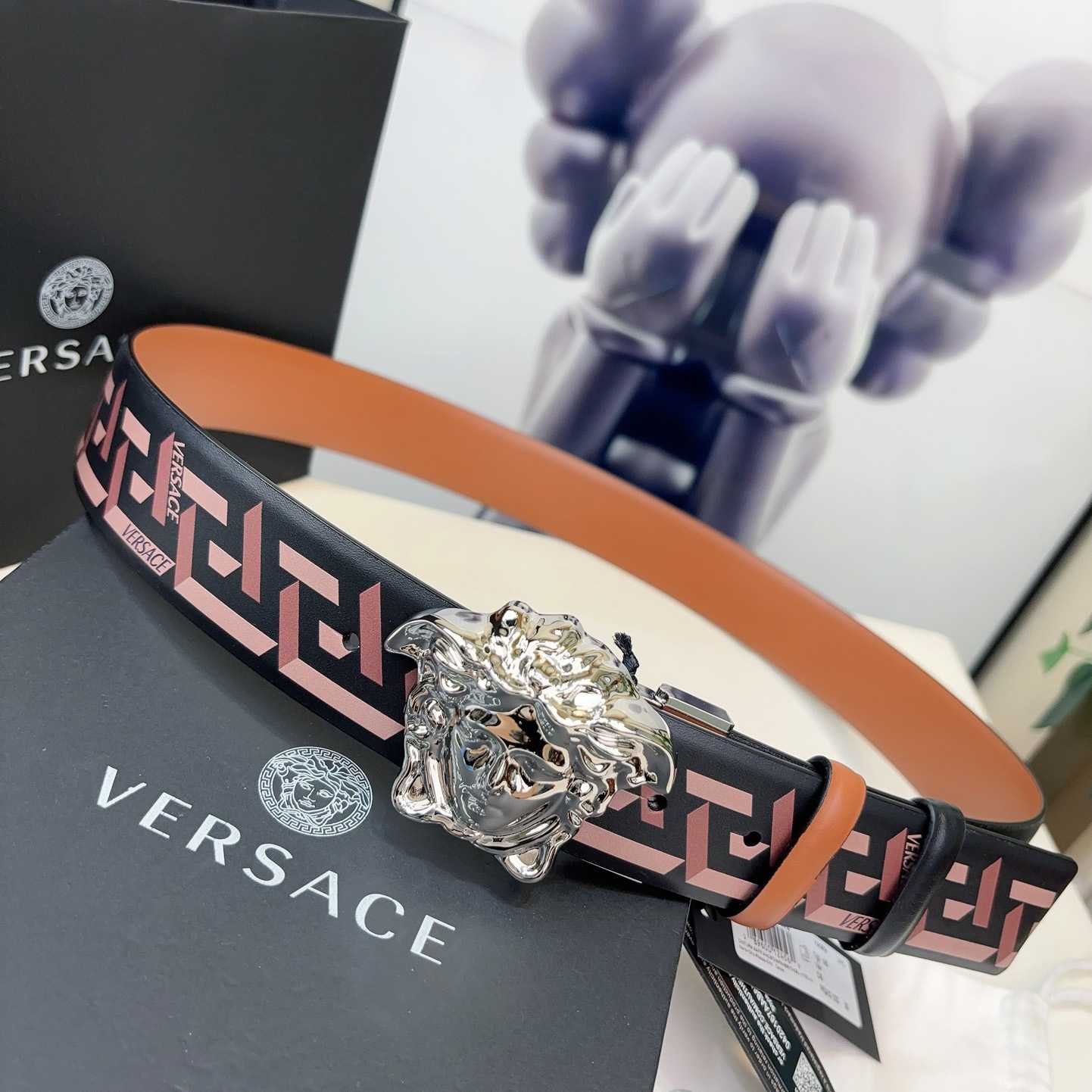 Versace Reversible Leather Belt    40mm - FashionPlug