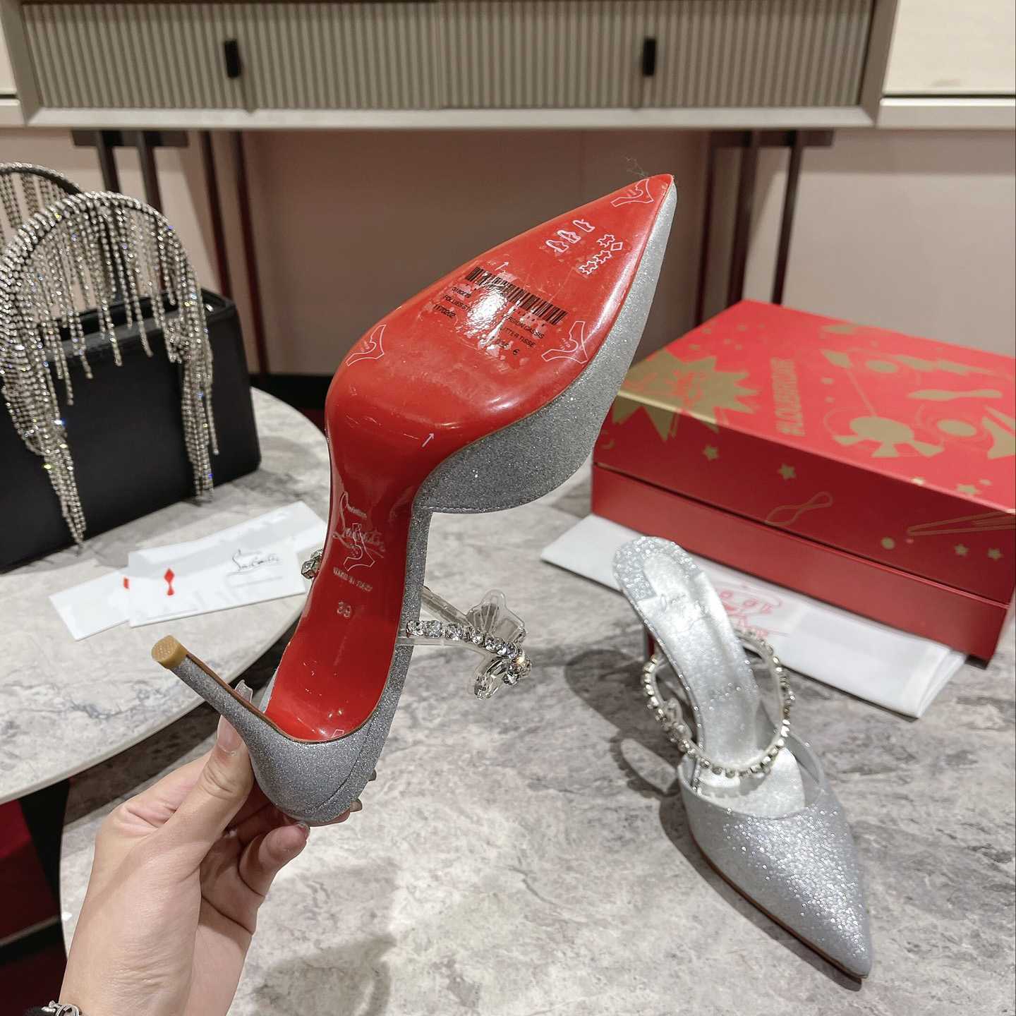Christian Louboutin Planet Queen 70mm Mules Pumps  - FashionPlug