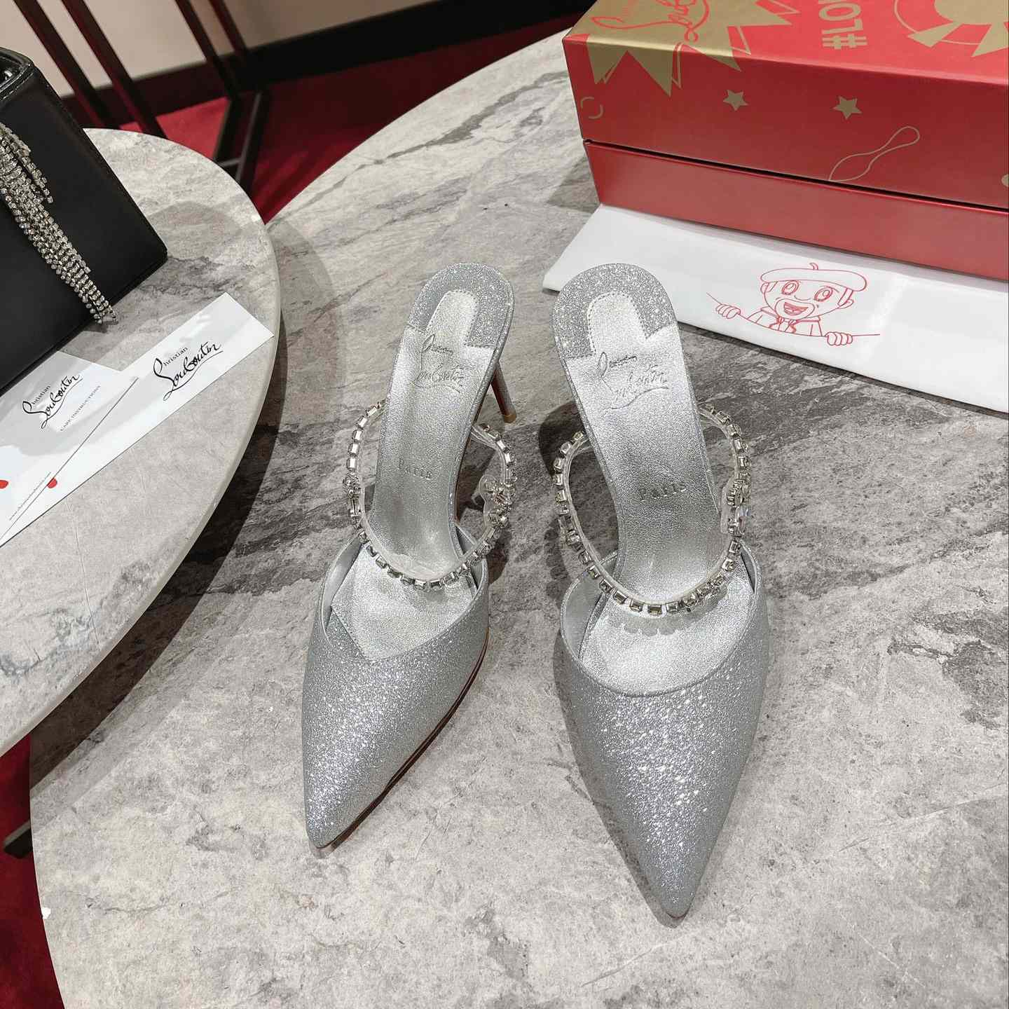 Christian Louboutin Planet Queen 70mm Mules Pumps  - FashionPlug