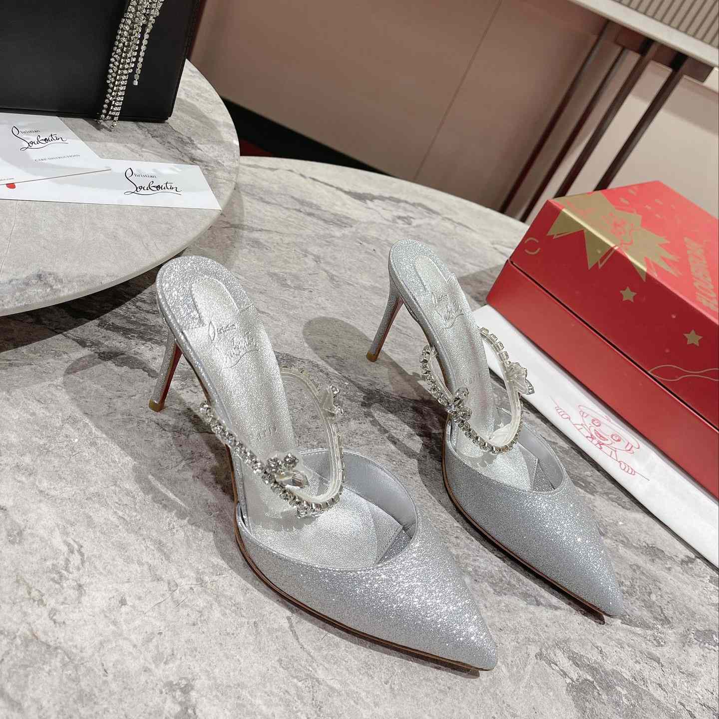 Christian Louboutin Planet Queen 70mm Mules Pumps  - FashionPlug