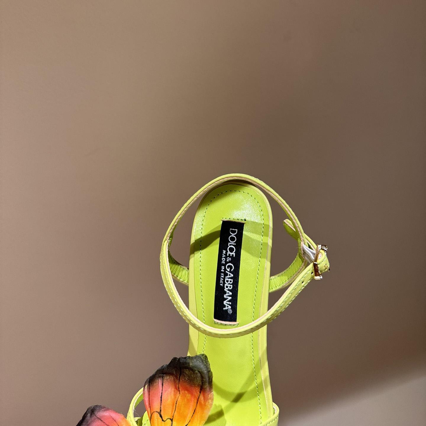 Dolce & Gabbana Butterfly Appliqué Sandals - FashionPlug