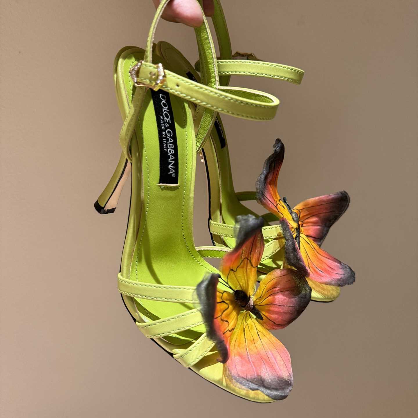 Dolce & Gabbana Butterfly Appliqué Sandals - FashionPlug