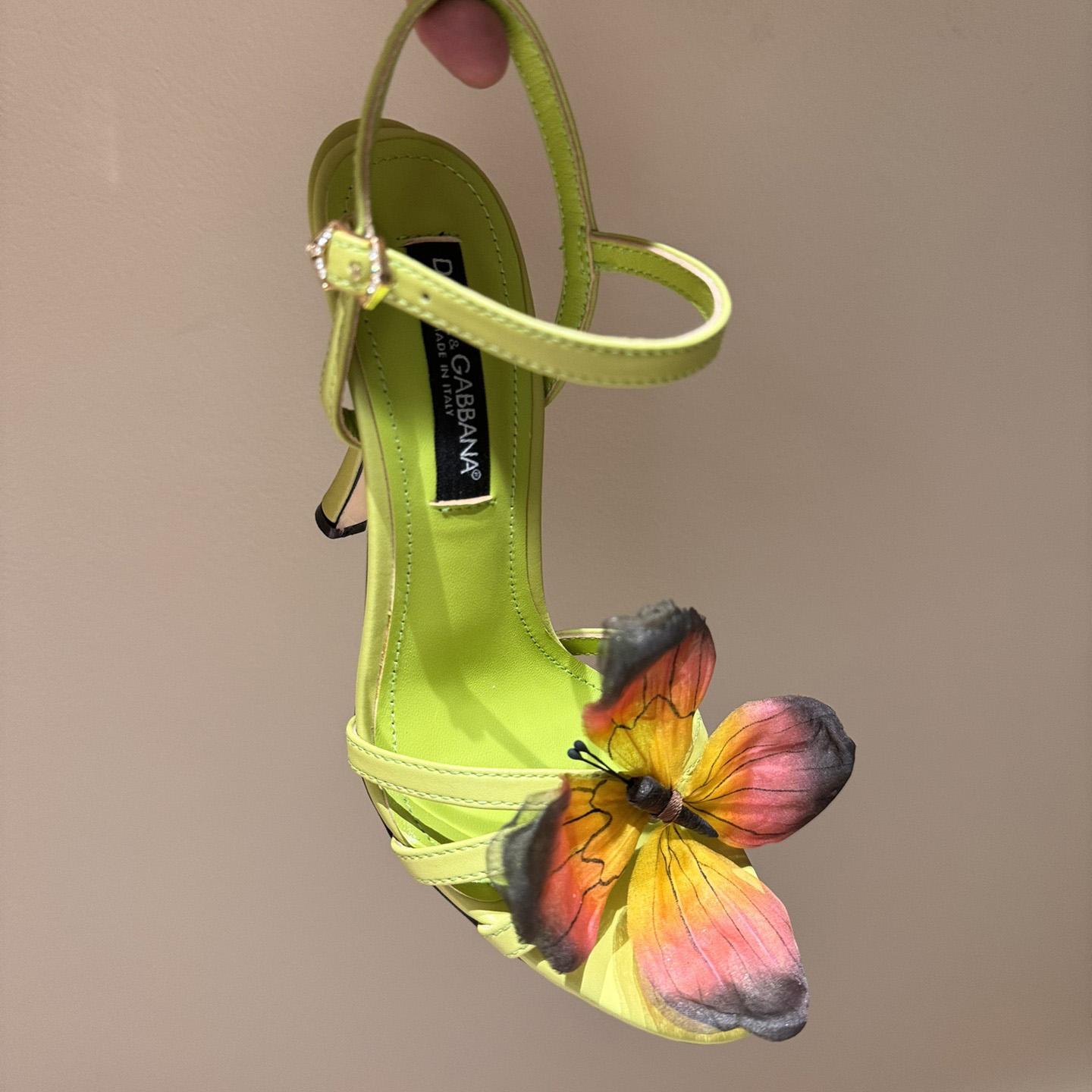 Dolce & Gabbana Butterfly Appliqué Sandals - FashionPlug