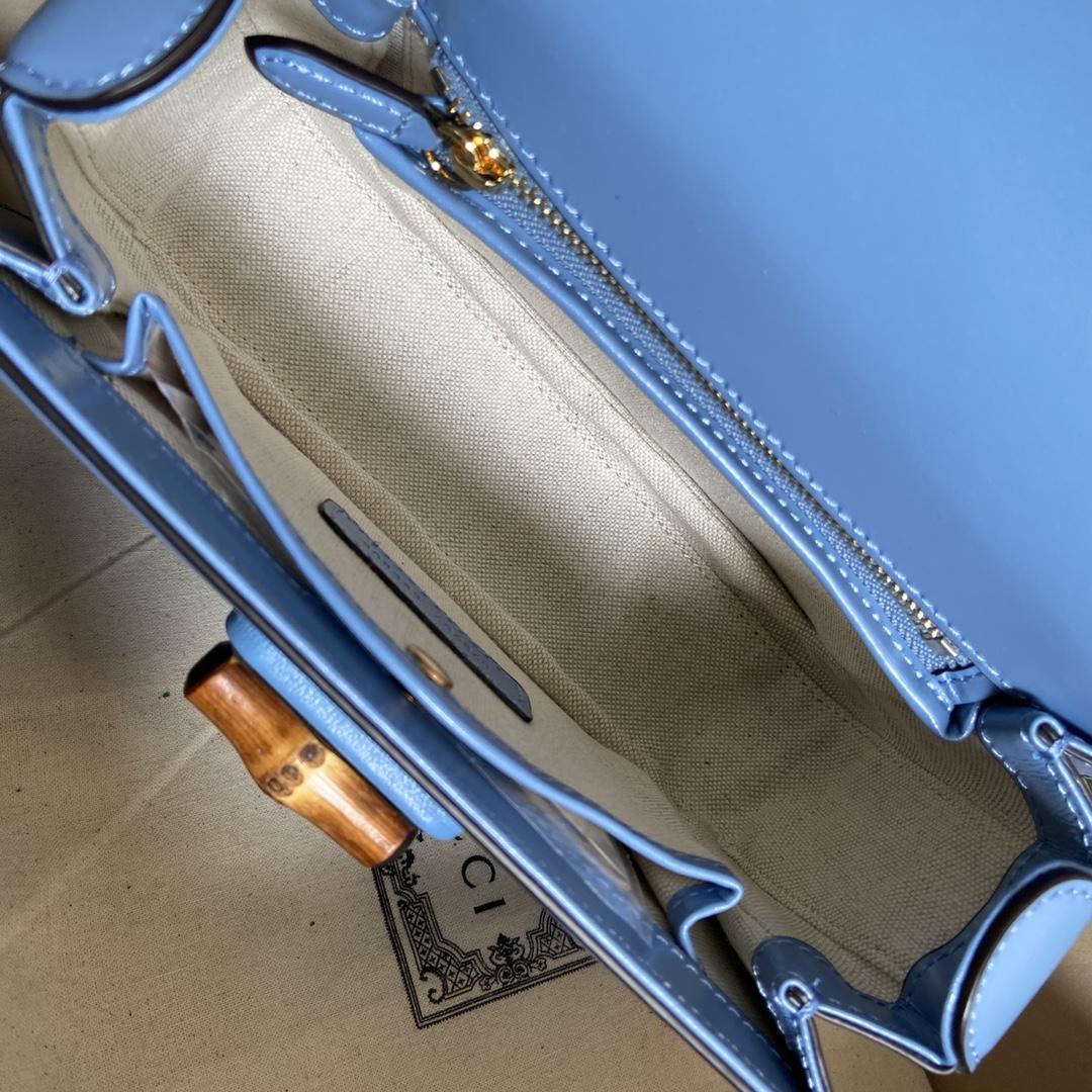 Gucci Bamboo 1947 Small Top Handle Bag   - FashionPlug