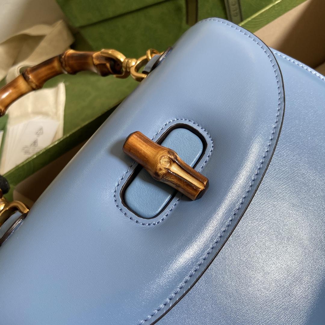 Gucci Bamboo 1947 Small Top Handle Bag   - FashionPlug