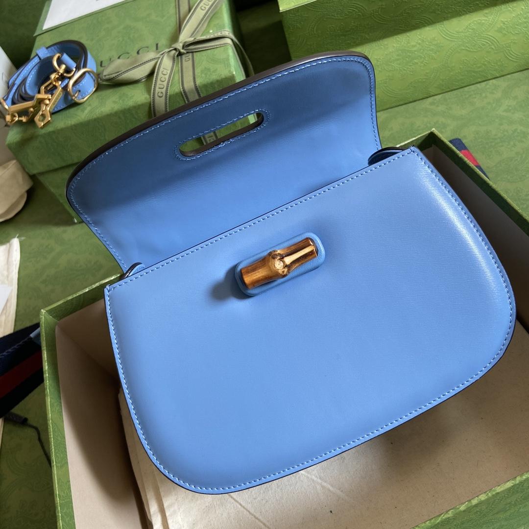 Gucci Bamboo 1947 Small Top Handle Bag   - FashionPlug