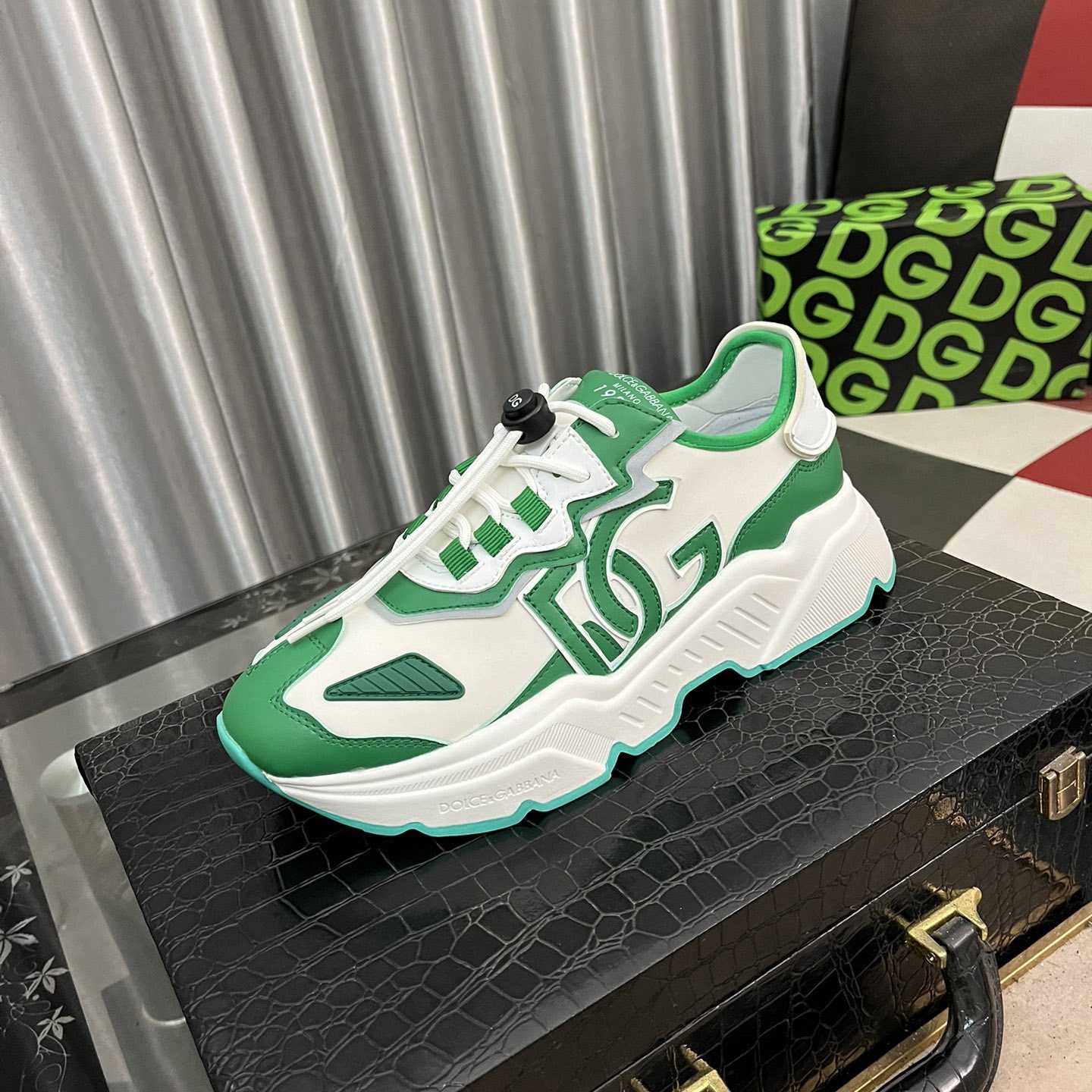 Dolce & Gabbana Mixed-materials Daymaster Sneakers - FashionPlug