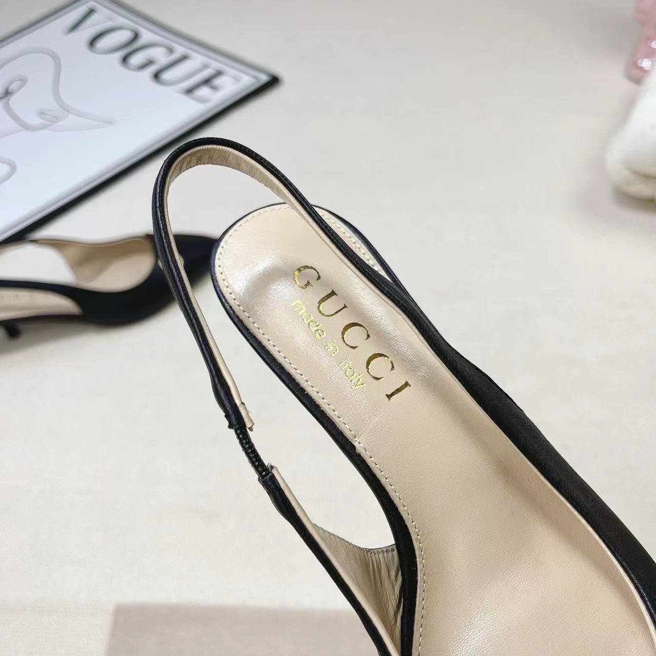 Gucci Women's Horsebit Slingback Pump - FashionPlug