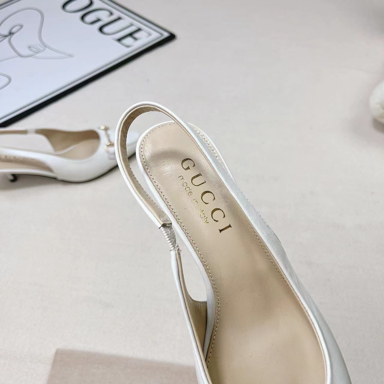 Gucci Women's Horsebit Slingback Pump - FashionPlug