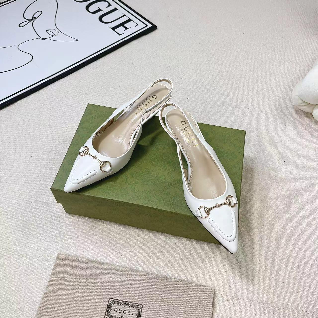 Gucci Women's Horsebit Slingback Pump - FashionPlug