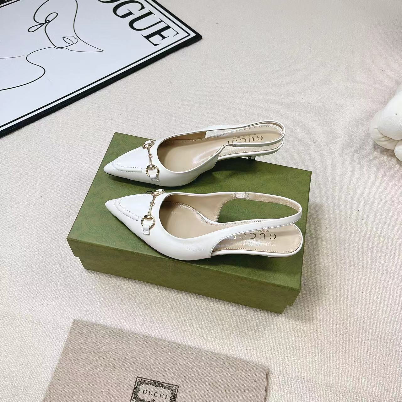 Gucci Women's Horsebit Slingback Pump - FashionPlug