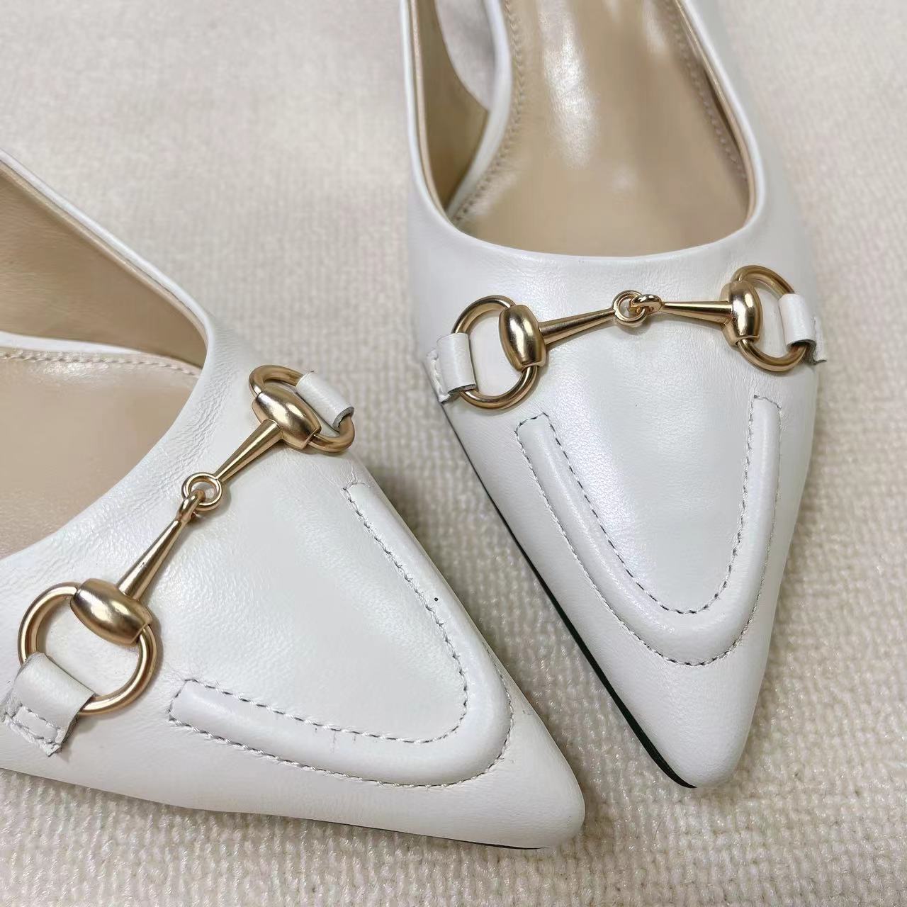 Gucci Women's Horsebit Slingback Pump - FashionPlug