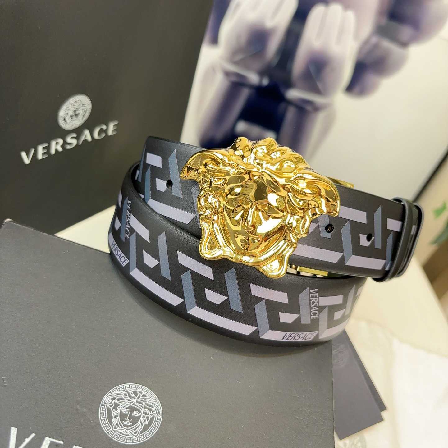 Versace Reversible Leather Belt    40mm - FashionPlug