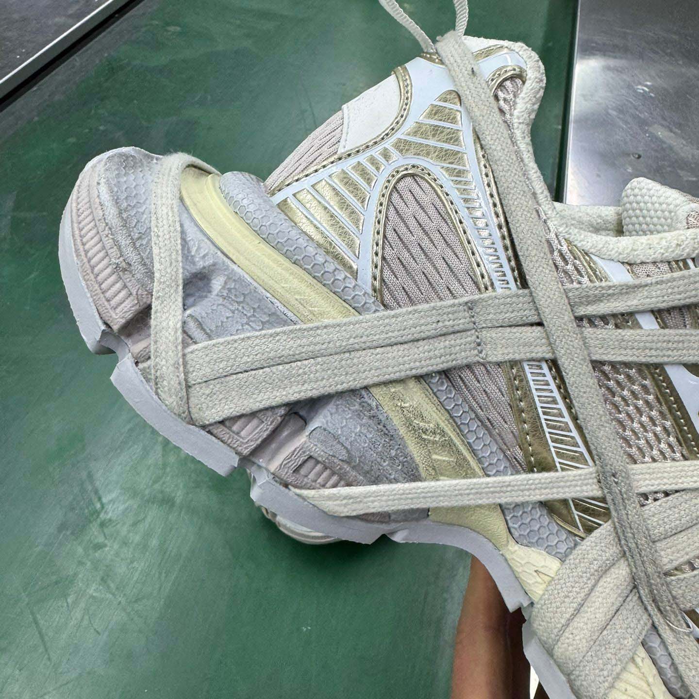 Balenciaga 3XL Extreme Lace Sneaker In Light Beige - FashionPlug